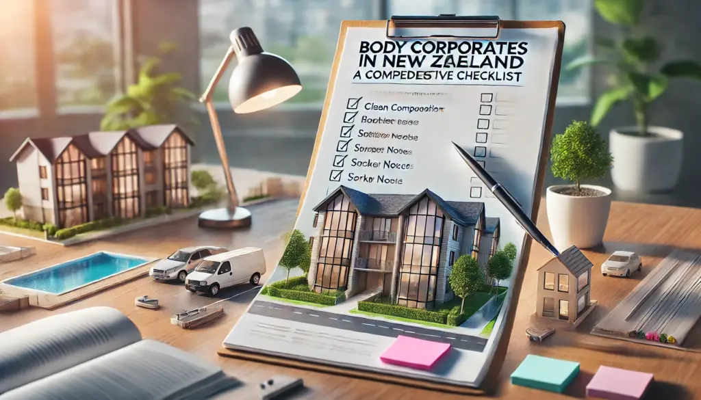 Body Corporates in New Zealand: A Comprehensive Checklist